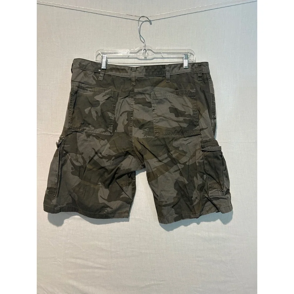 Urban Pipeline Mens Camo Cargo Shorts Green Brown Size 38 Cotton 60CATD2